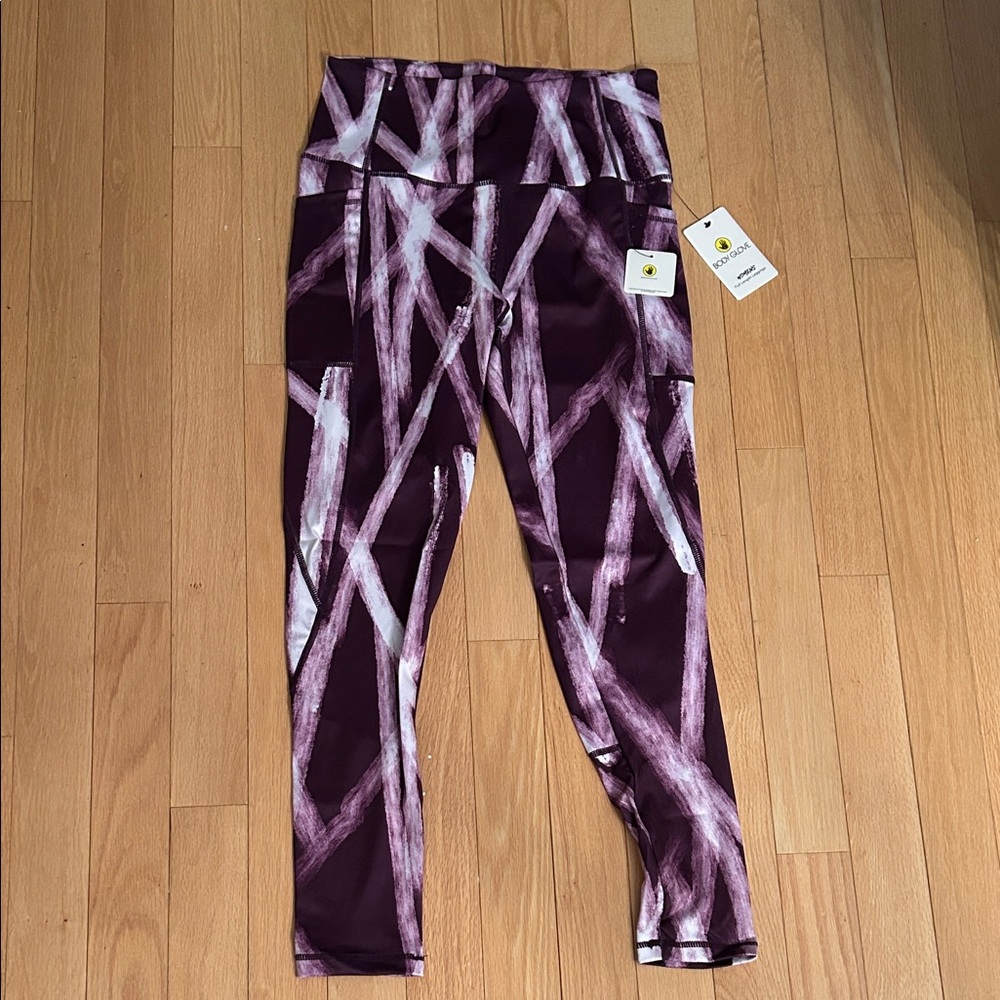Body Glove Purple Patterned Leggings